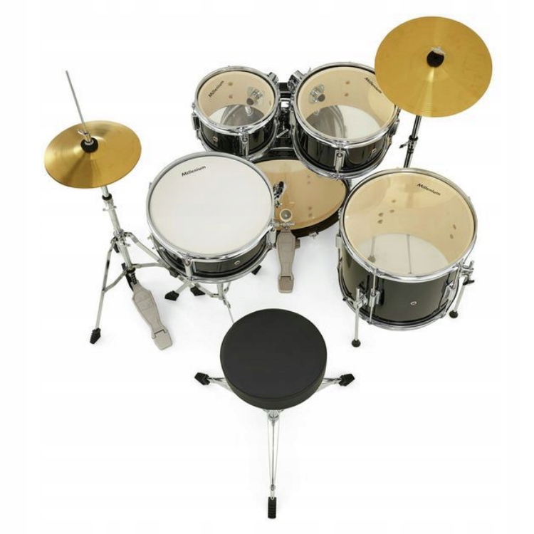 Focus Junior Black Set zestaw perkusyjny dla dzieci+talerze,pałki Millenium Marka Millenium