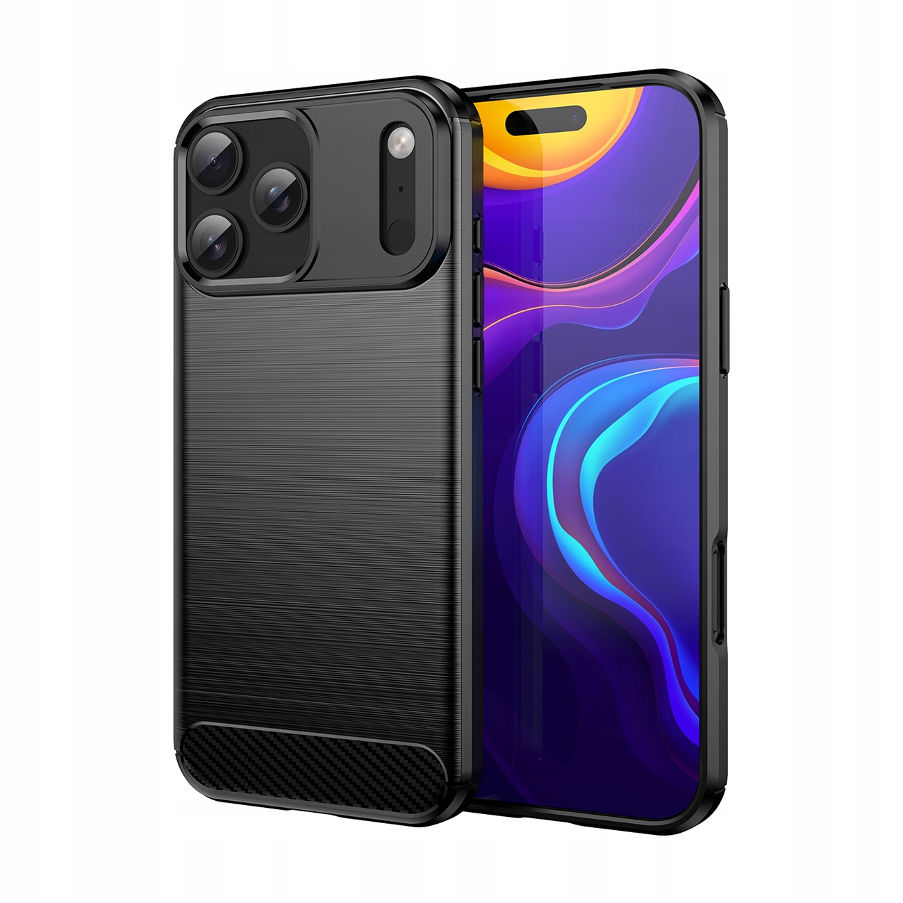Etui Carbon Case na iPhone 17 Pro czarne Hurtel