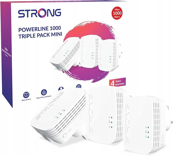 STRONG POWERL1000TRIMINIUK AV1000 Mini Powerline Adapter Starter Set
