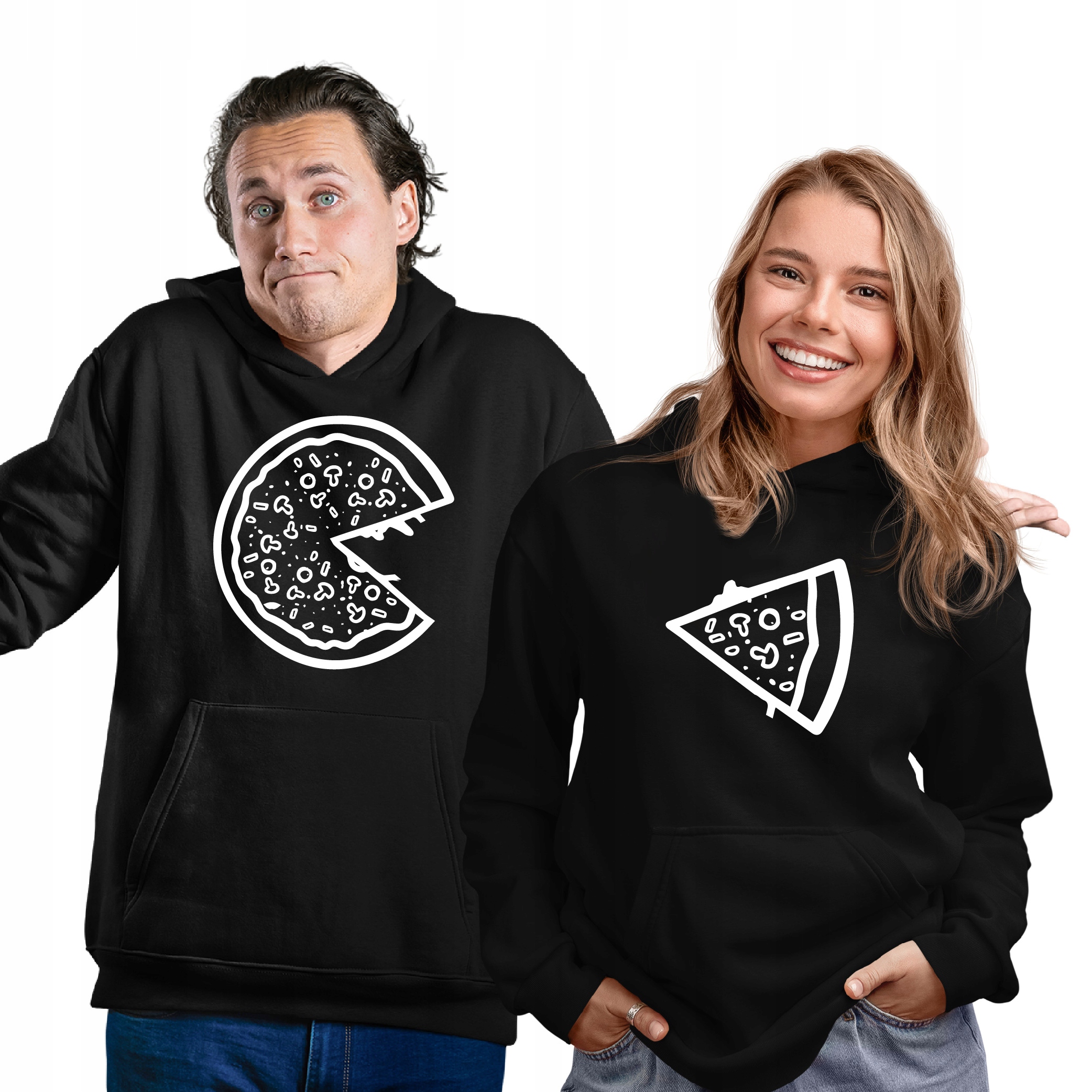 

Śmieszny Zestaw Bluz Pizza Jedzenie Dla Pary Para