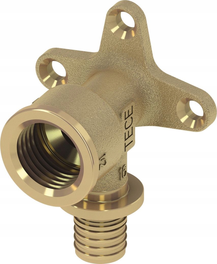 

TECEflex Kolano Z Łapami 16x1/2" Gw mosiądz