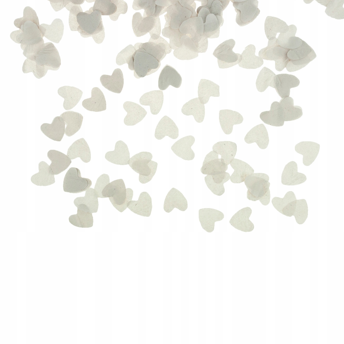 KONFETTI TUBA STRZELAJĄCA BIAŁE SERCA na ŚLUB PŁATKI SERC WALENTYNKI WESELE Nazwa WEDDIG POPPER HEARTS KONFETTI TUBA