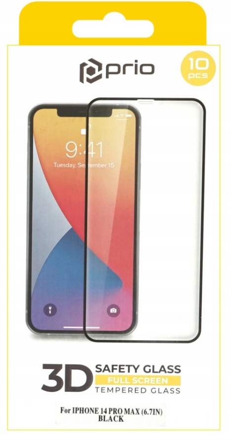 10 Ks Tvrzené Sklo 3D pro iPhone 14 Pro Max 6.7 palců