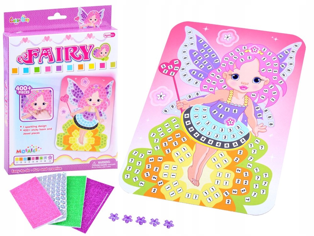 

Mozaika wyklejanka prace plastyczne Wróżka