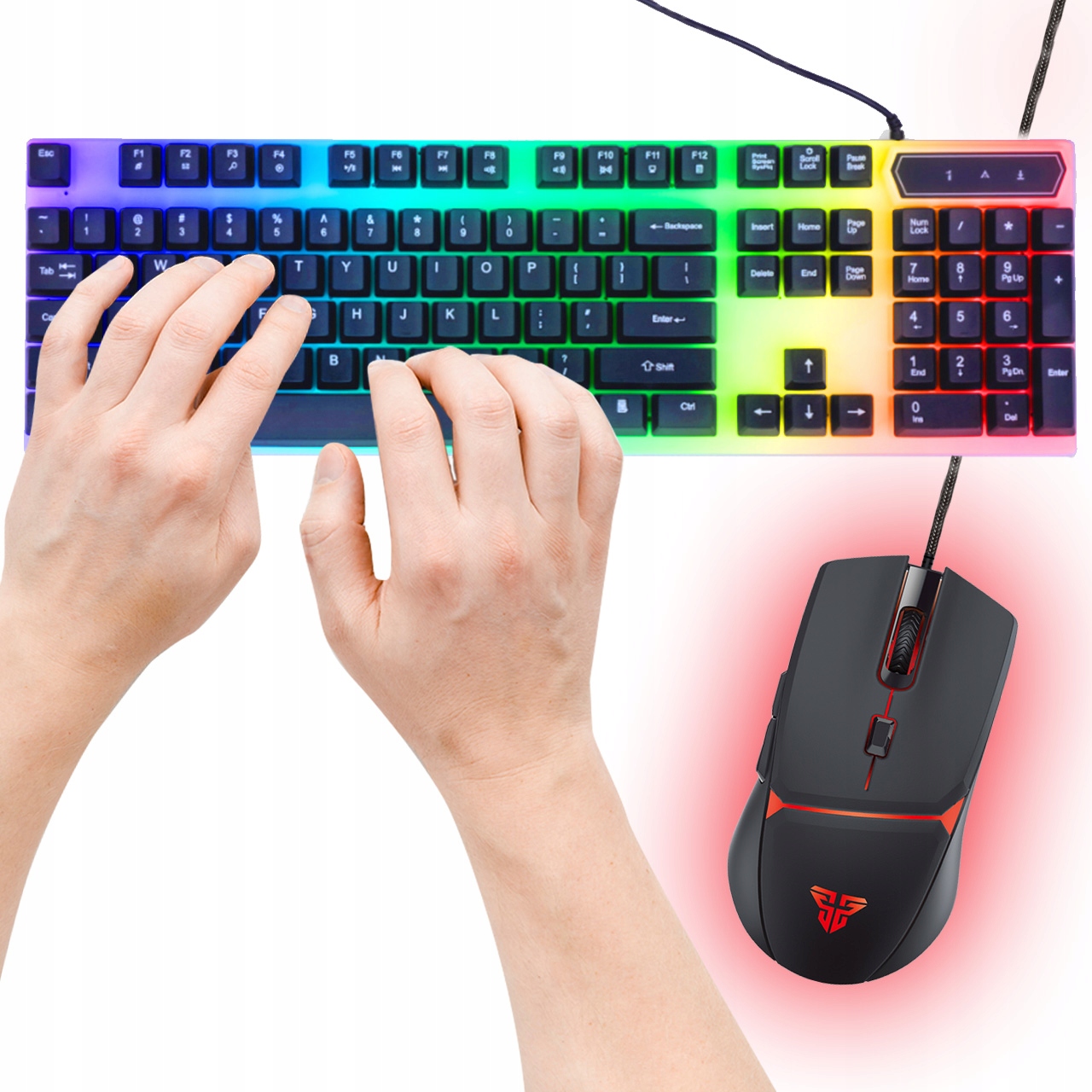 

Zestaw Dla Graczy Klawiatura Mysz Fantech Crypto