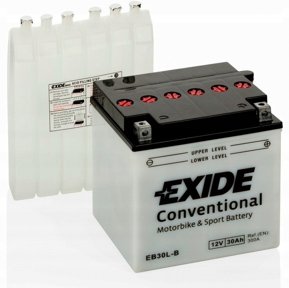 Akumulator exide EB30L-B 30AH 300A