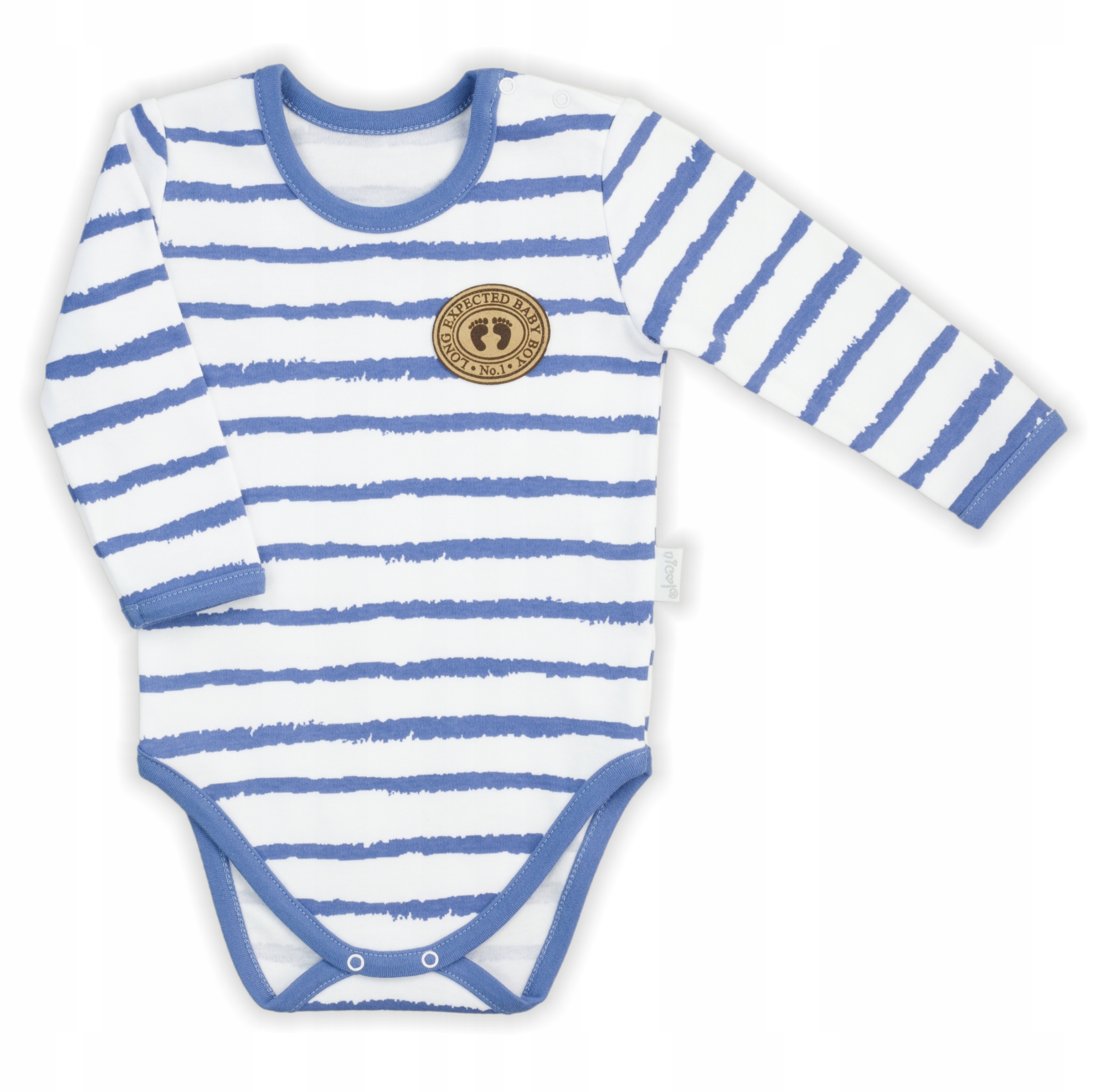 

Body Długi Rękaw w niebieskie pasy 74 bawełniane