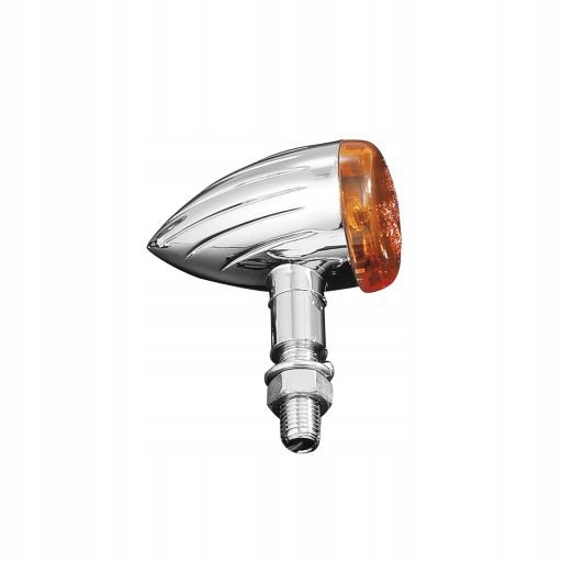 Moto smerovky Highway Hawk Tech Glide grooved 38mm, E-mark, chróm (2ks)
