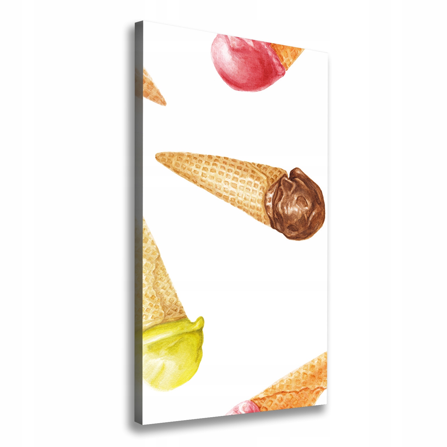 

Foto obraz na płótnie Lody w wafelku 50x100 cm