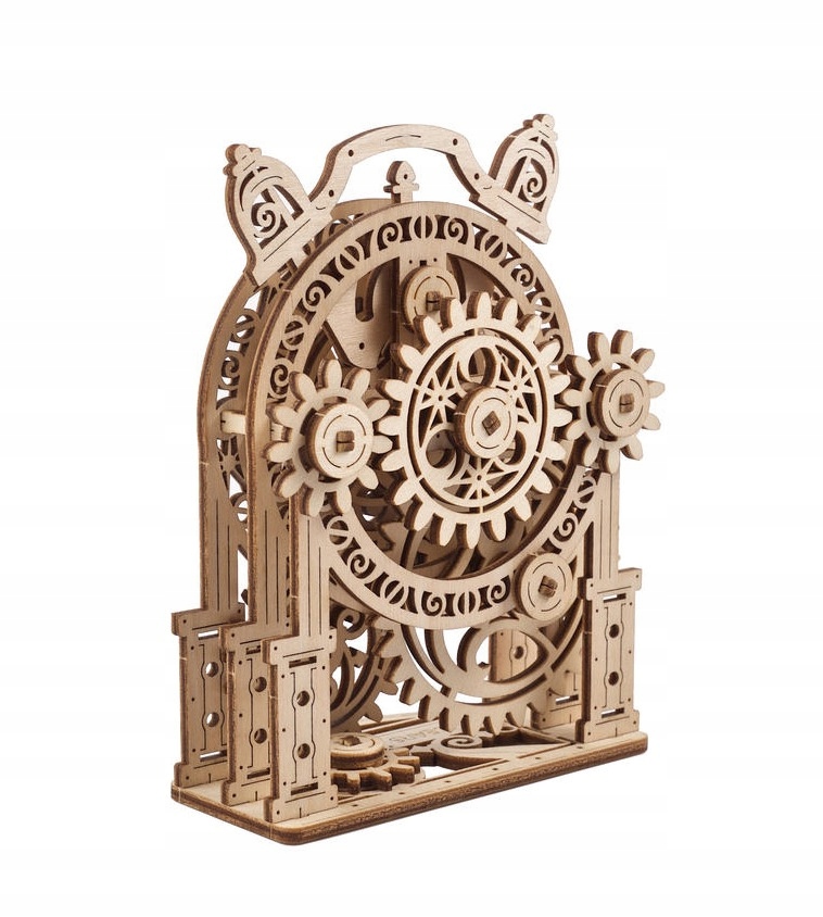 

Puzzle 3D Model Drewniany Budzik Vintage Ugears