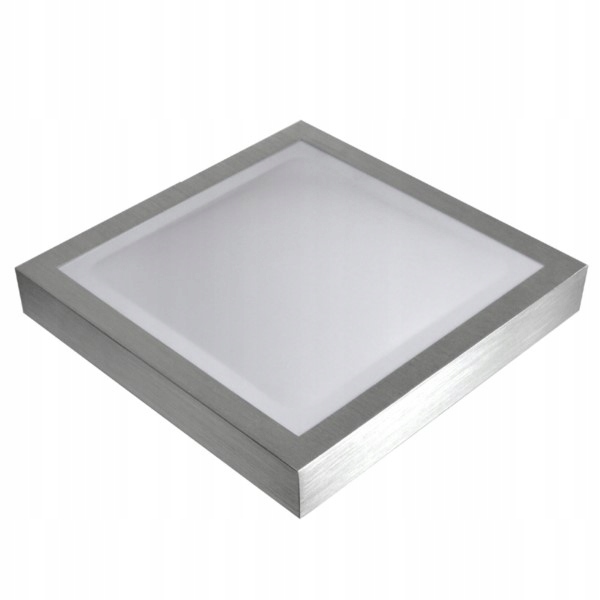 

Panel Led Natynkowy Plafon Lampa 12W 27cm Srebrny