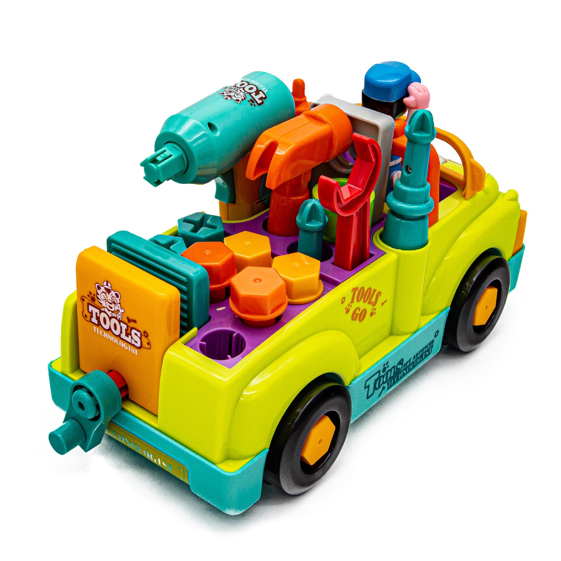 SAMOCHÓD DO ROZKRĘCANIA WIERTARKA ZESTAW MECHANIKA AUTO + ŚRUBKI Certyfikaty, opinie, atesty CE