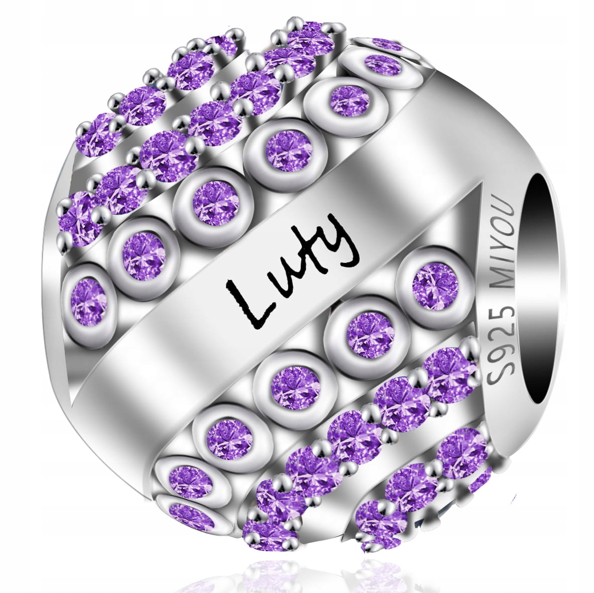 

Zawieszka Charms Srebro 925 Luty Urodziny
