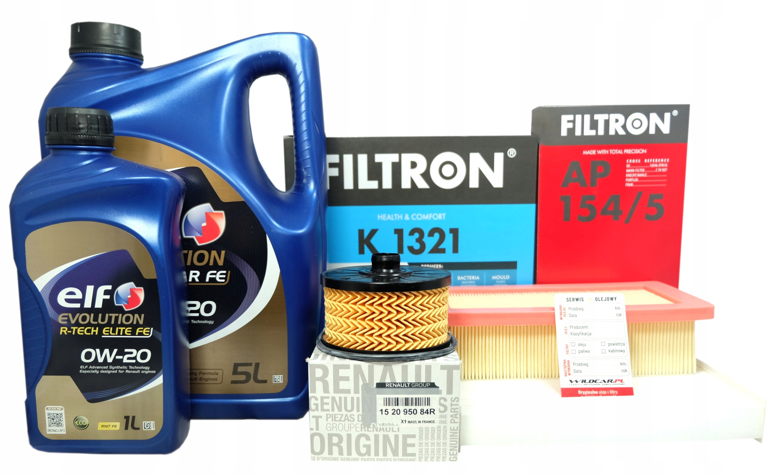 3 Filtre Olej 0W20 Elf Full-tech R Fe Renault Captur II Clio V 1.3 TCe