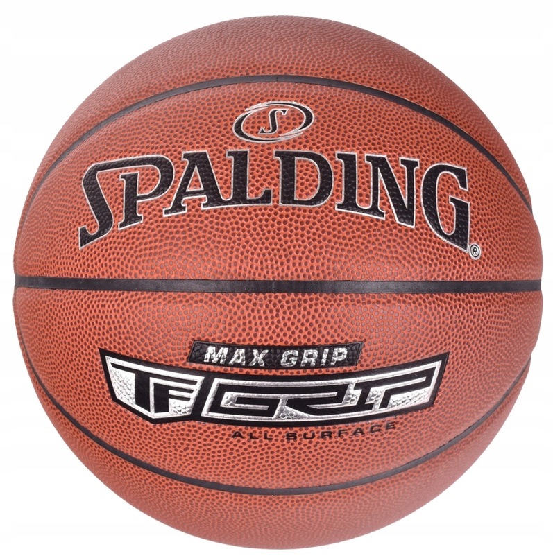 Spalding Max Grip 7 halový basketbalový míč pro halu a kožený orlík