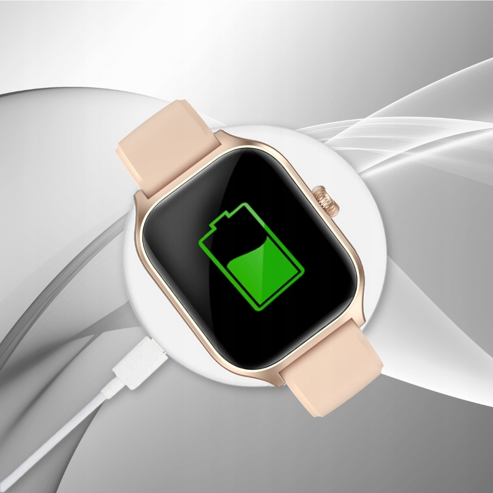 Smartwatch zegarek DAMSKI metal Polskie Menu Rozmowy 2 paski bransoleta PL Rodzaj smartwatch