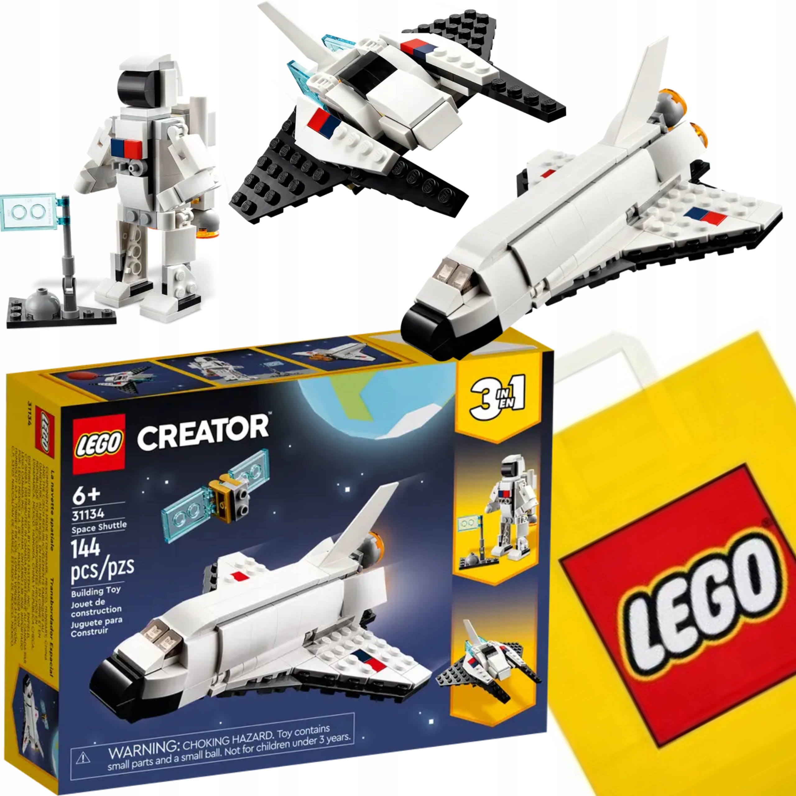LEGO CREATOR 3W1 31134 PROM KOSMICZNY + GRATIS TORBA LEGO ZESTAW PREZENTOWY