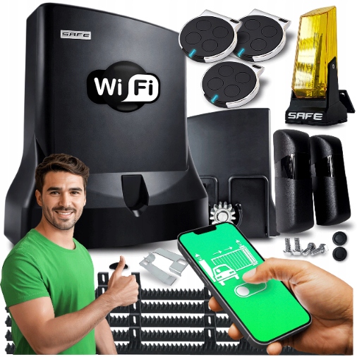 Pohon Pro Posuvné Brány Sada automatický pohon lampa 800 kg Wifi Supla