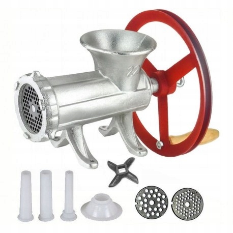 MASZYNKA ŻELIWNA DO MIELENIA MIĘSA Z KOŁEM 32 ZL