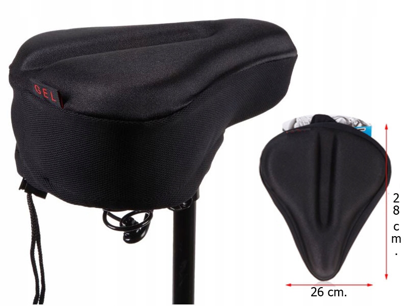 

Żelowa Nakładka Pokrowiec Na Siodełko Rower duża