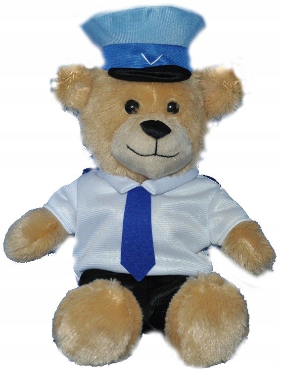 Maskotka Miś Policjant Policja - 25cm
