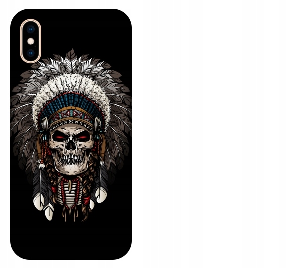 

Etui pokrowiec iPhone Xs Max Indianin czaszka