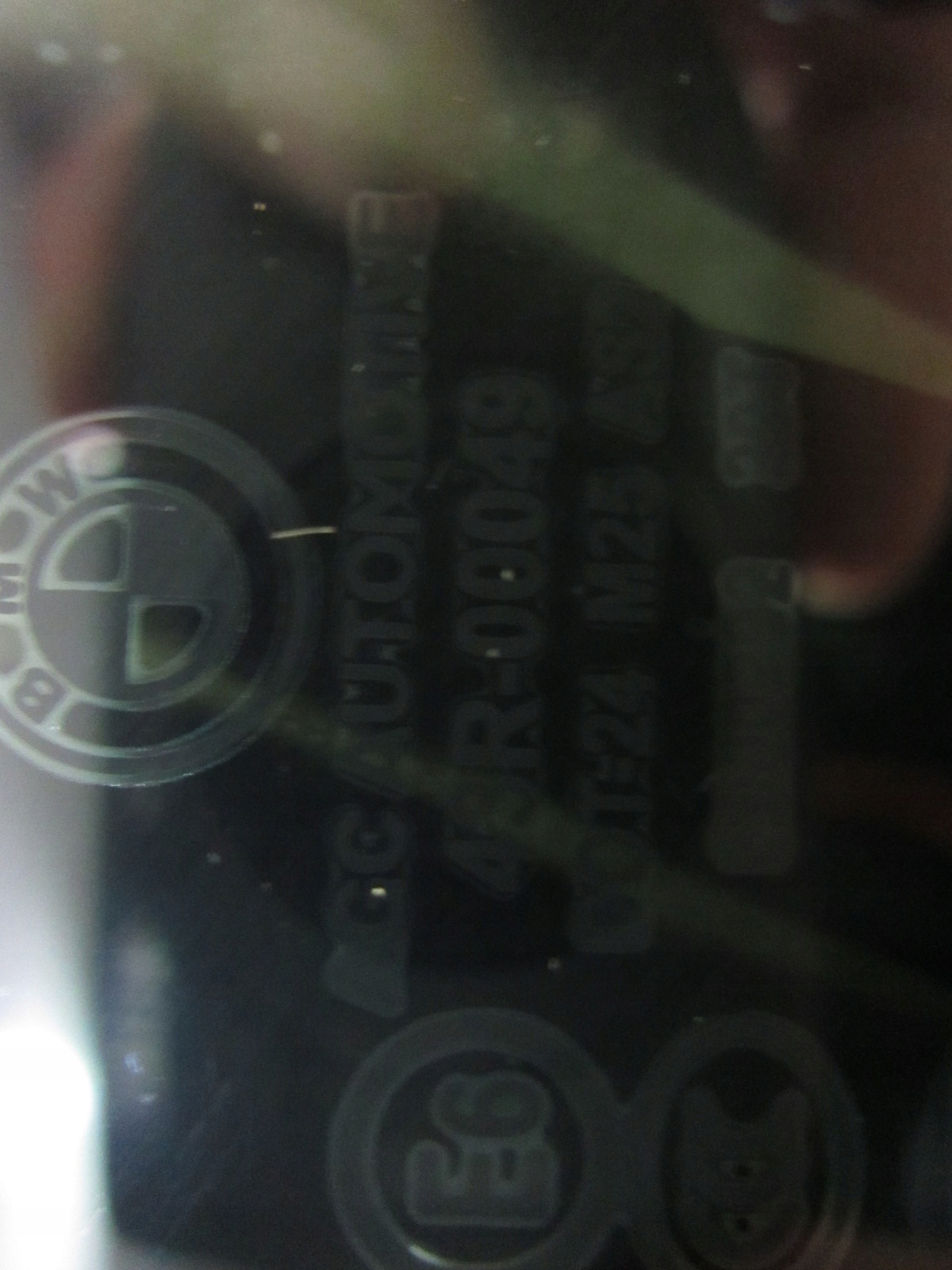 BMW F10 window side rear left right CIEMNA