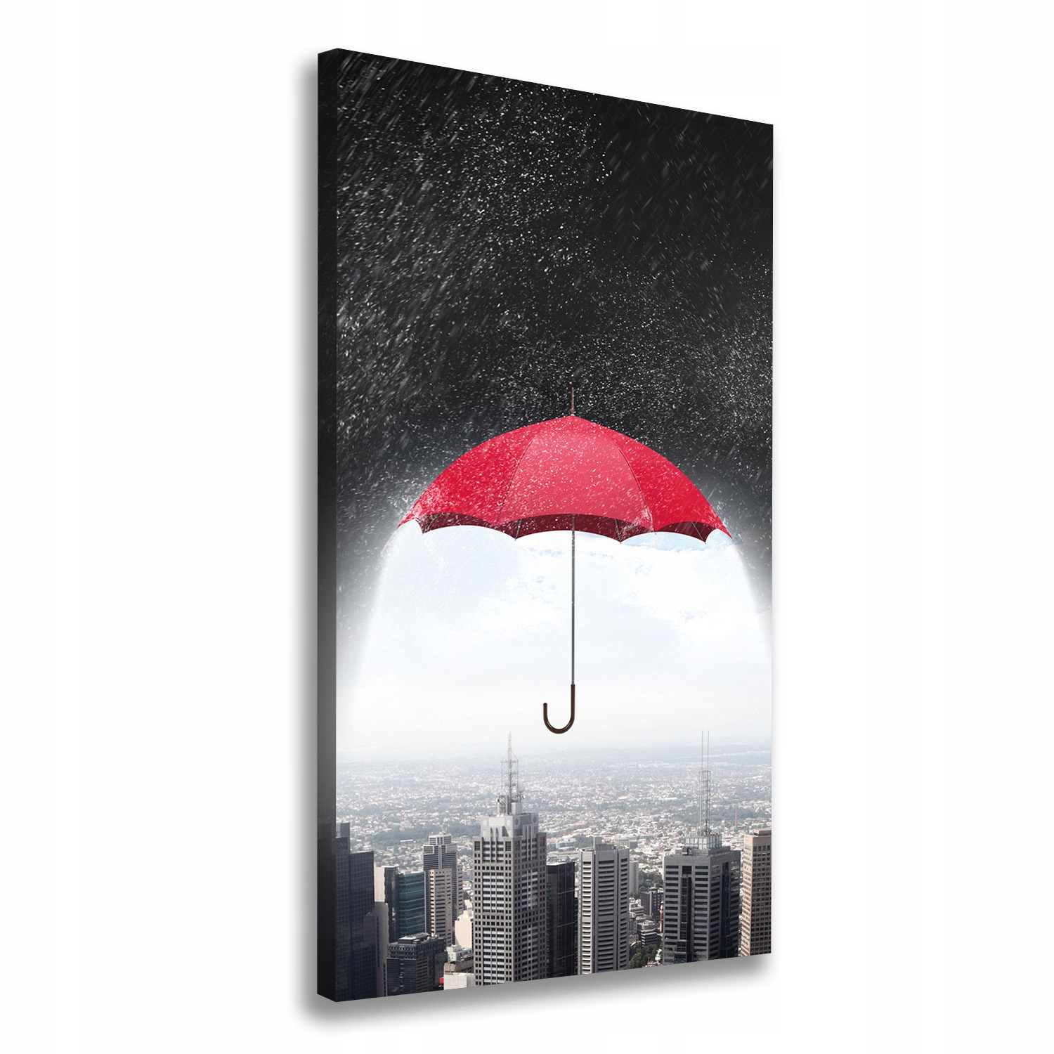 

Foto obraz na płótnie Parasol nad miastem 60x120cm