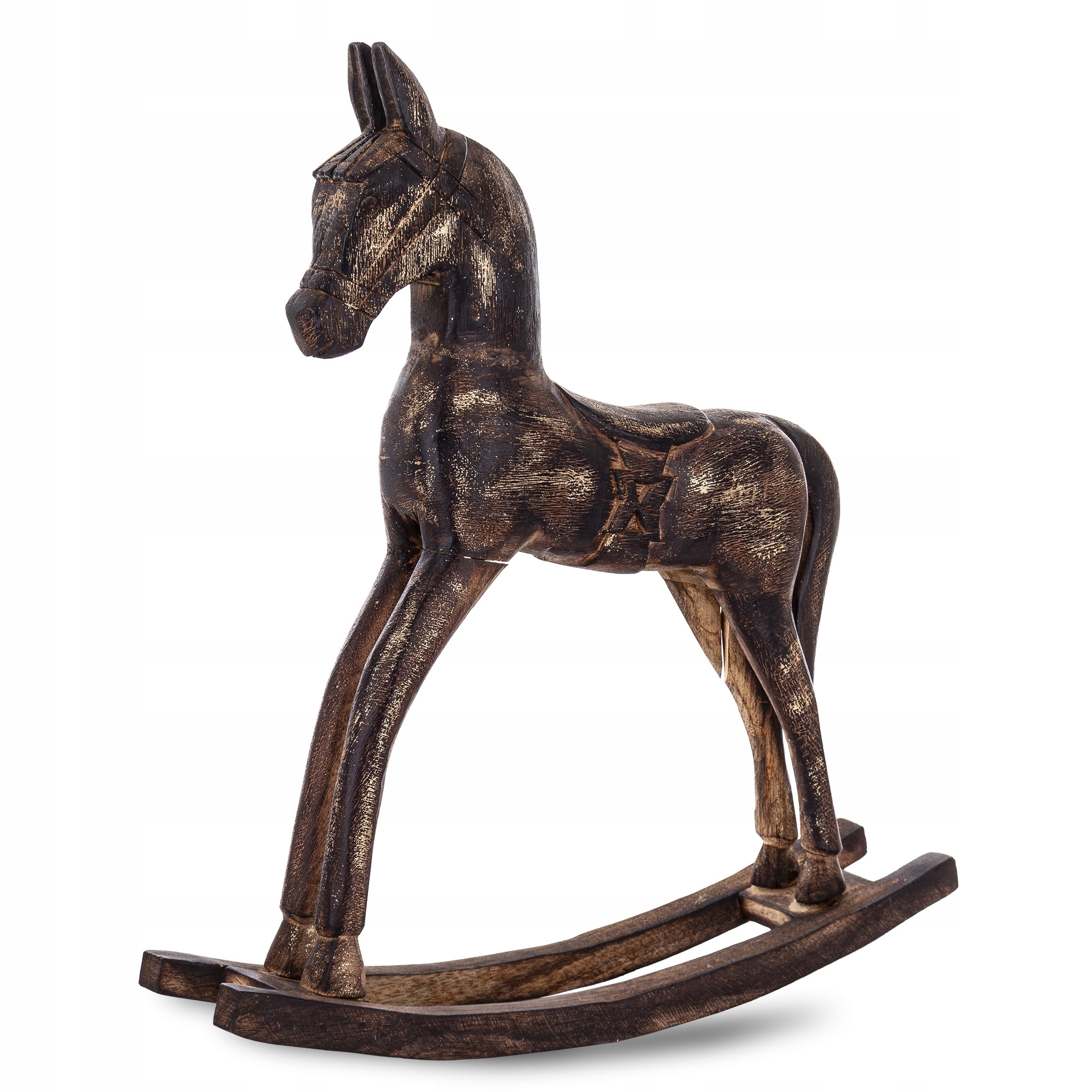 Drevený koník Hojdací Kôň Dekoratívna Figúrka na Sviatky