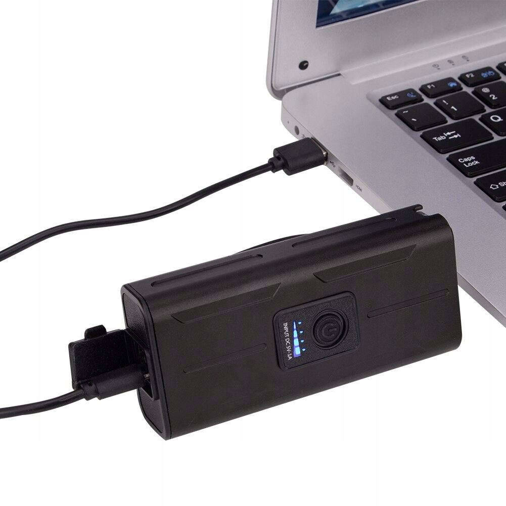 Led Světlo Na Kolo 2X Dioda T6 Powerbank Usb