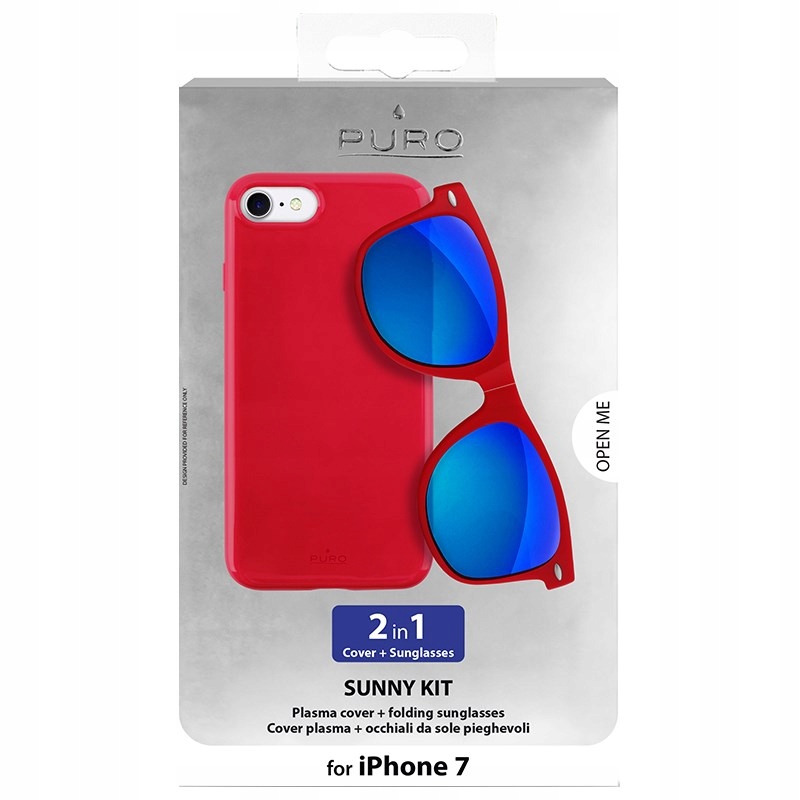 

Puro Sunny Plecki case + okulary do iPhone Se 2020