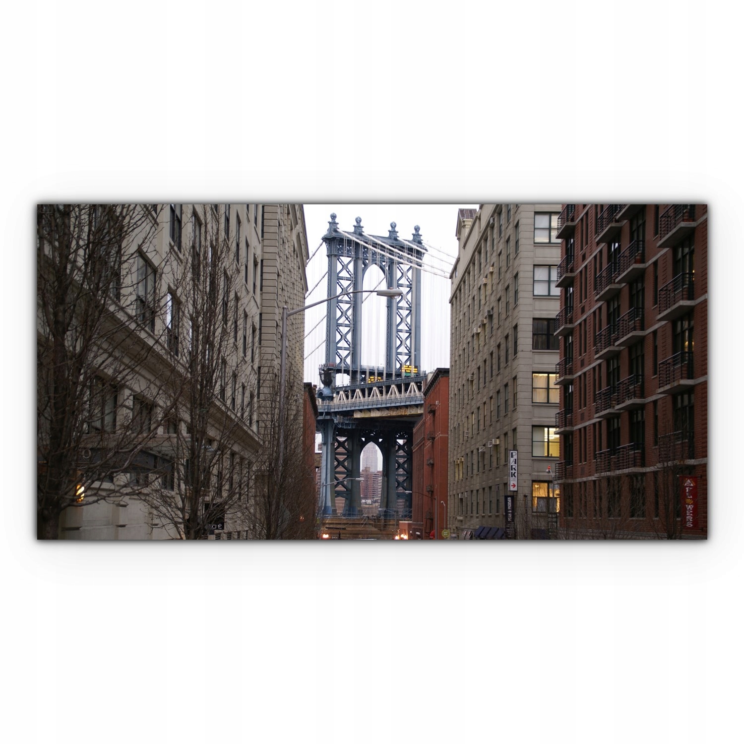 Obraz plátno canvas 100x50 Manhattan Most Město