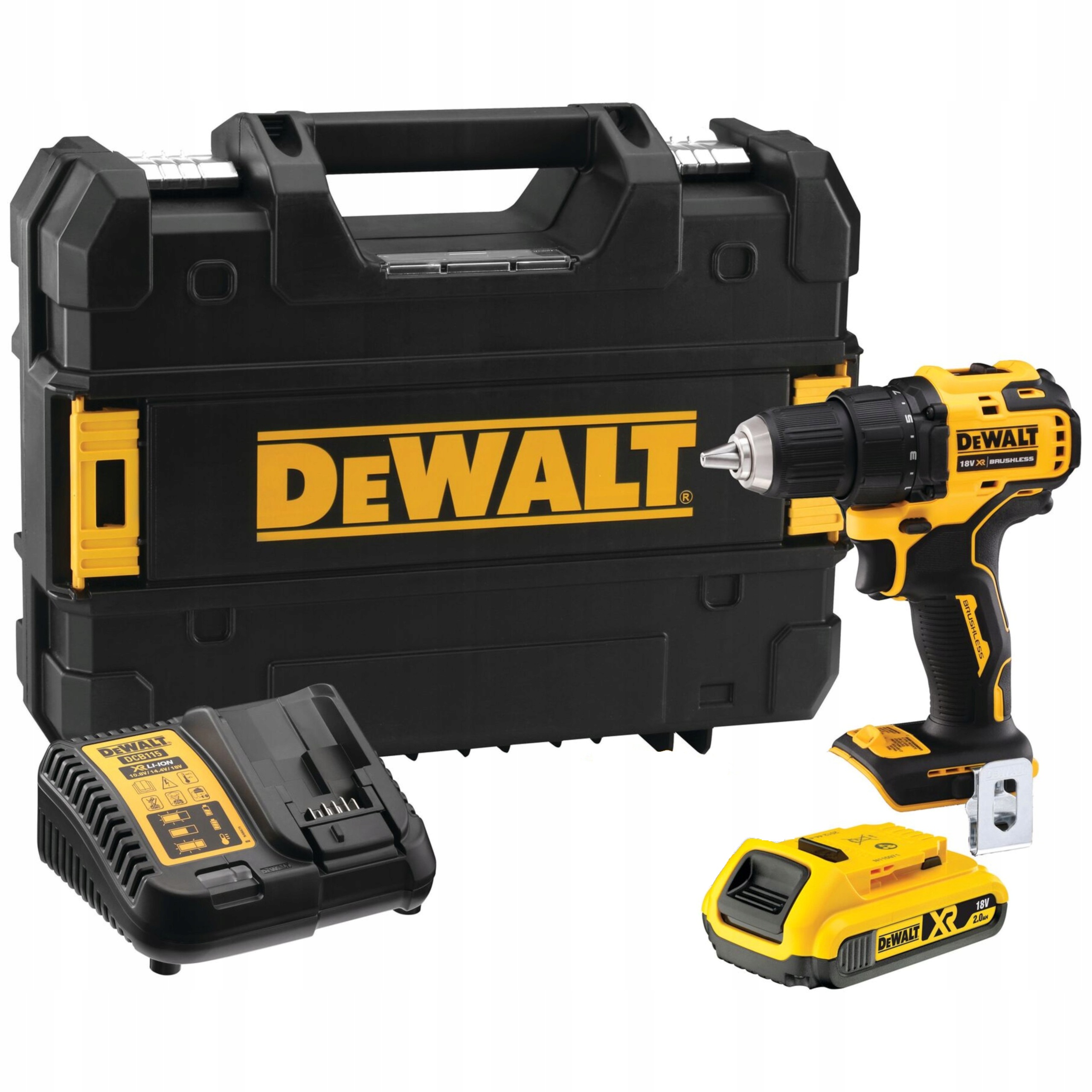 Wiertarko-Wkrętarka DeWALT DCD708D1T-QW 18V 65Nm 1x2.0Ah Tstak