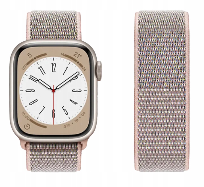 PASEK NYLON DO APPLE WATCH 1-9 SE 38/40/41MM | PIASEK RÓŻY