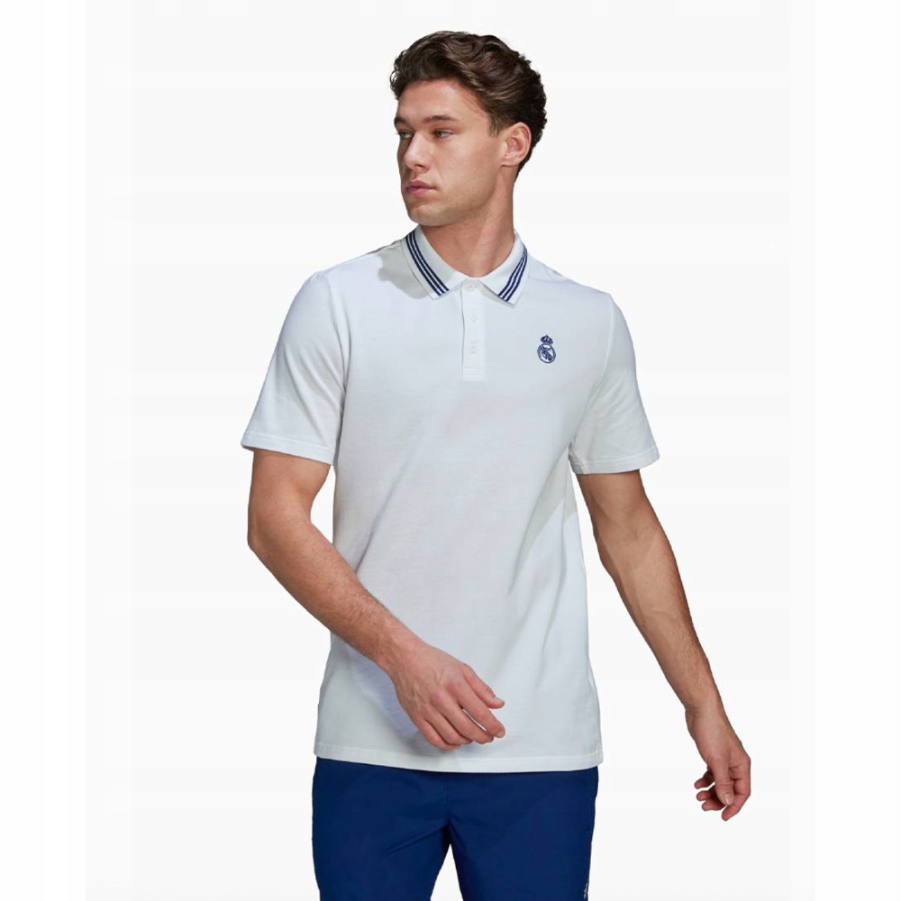 Polokošile adidas Real Madrid pánské, bílá polovina, velikost XL