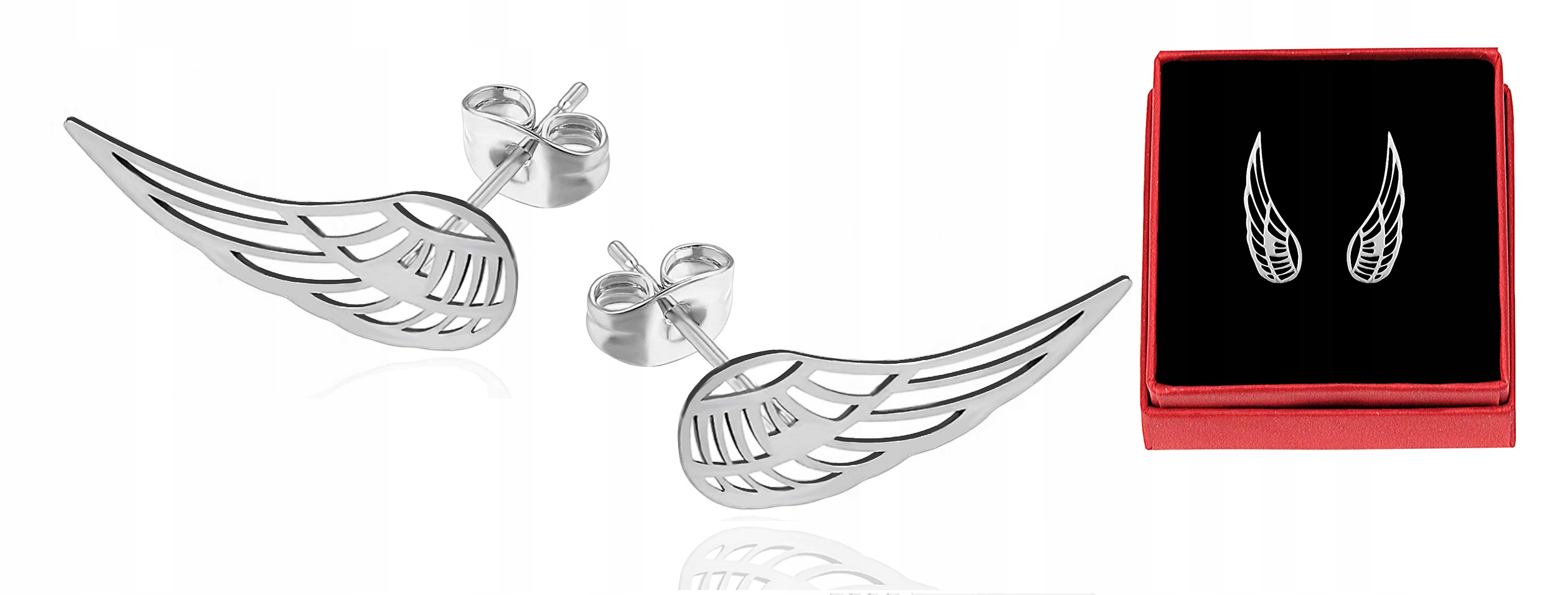 

Kolczyki Srebrne Skrzydła Anioła Wings Srebro 925