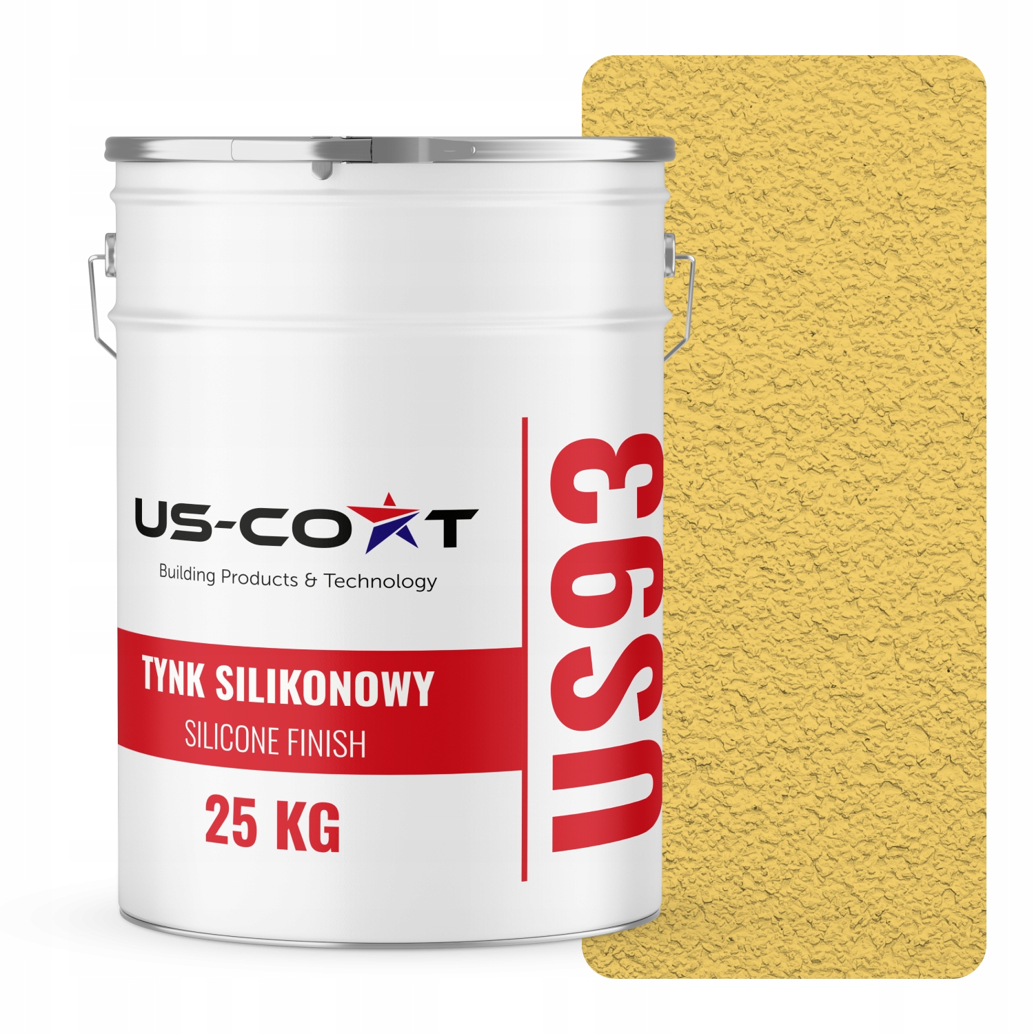 Silikónová Omietka Žltá Citrónová F624 25KG Baranek Granulácia 2.0 mm