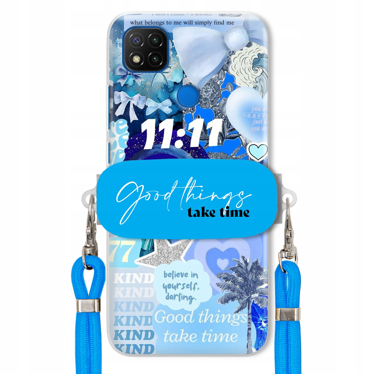Puzdro pre Xiaomi Redmi 9C Držiak Crossbody vodítko Good Things Sea Lata