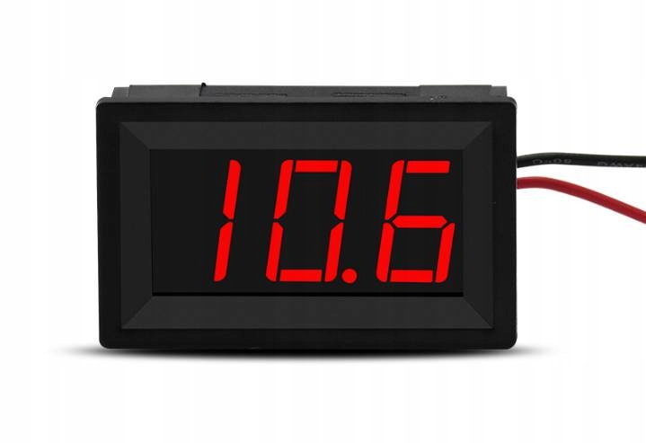 

Woltomierz Samochodowy Z Alarmem Rozład. 4.5-36V