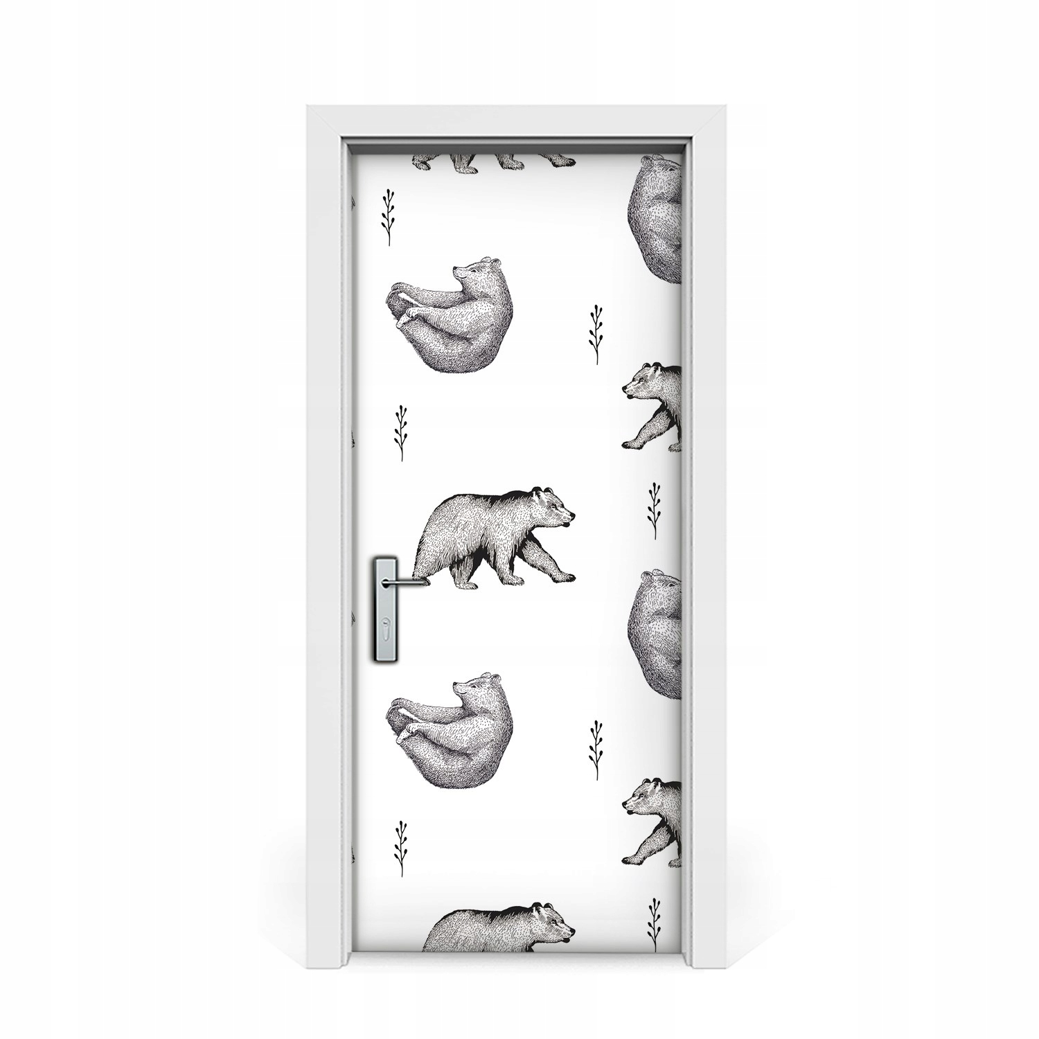

Naklejka na drzwi okleina Niedźwiedzie 85x205