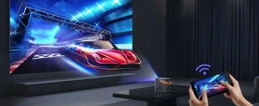 Mini PROJEKTOR LED RZUTNIK PRZENOŚNY Feegar WiFi 5G Bluetooth HDMI FOCUS Żywotność lampy w trybie normalnym 50000 h