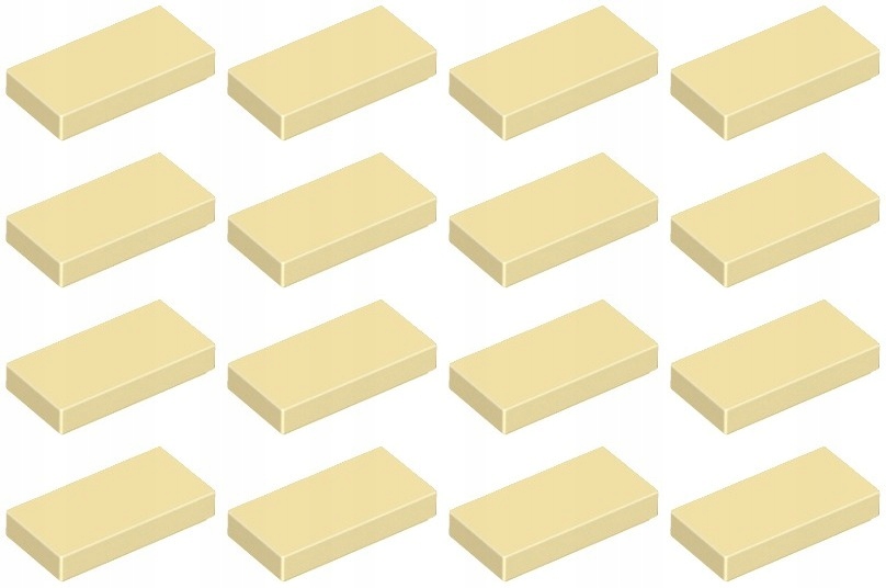 

Lego 3069b Tile 1x2 piaskowa Nowa (4g) 16 szt.