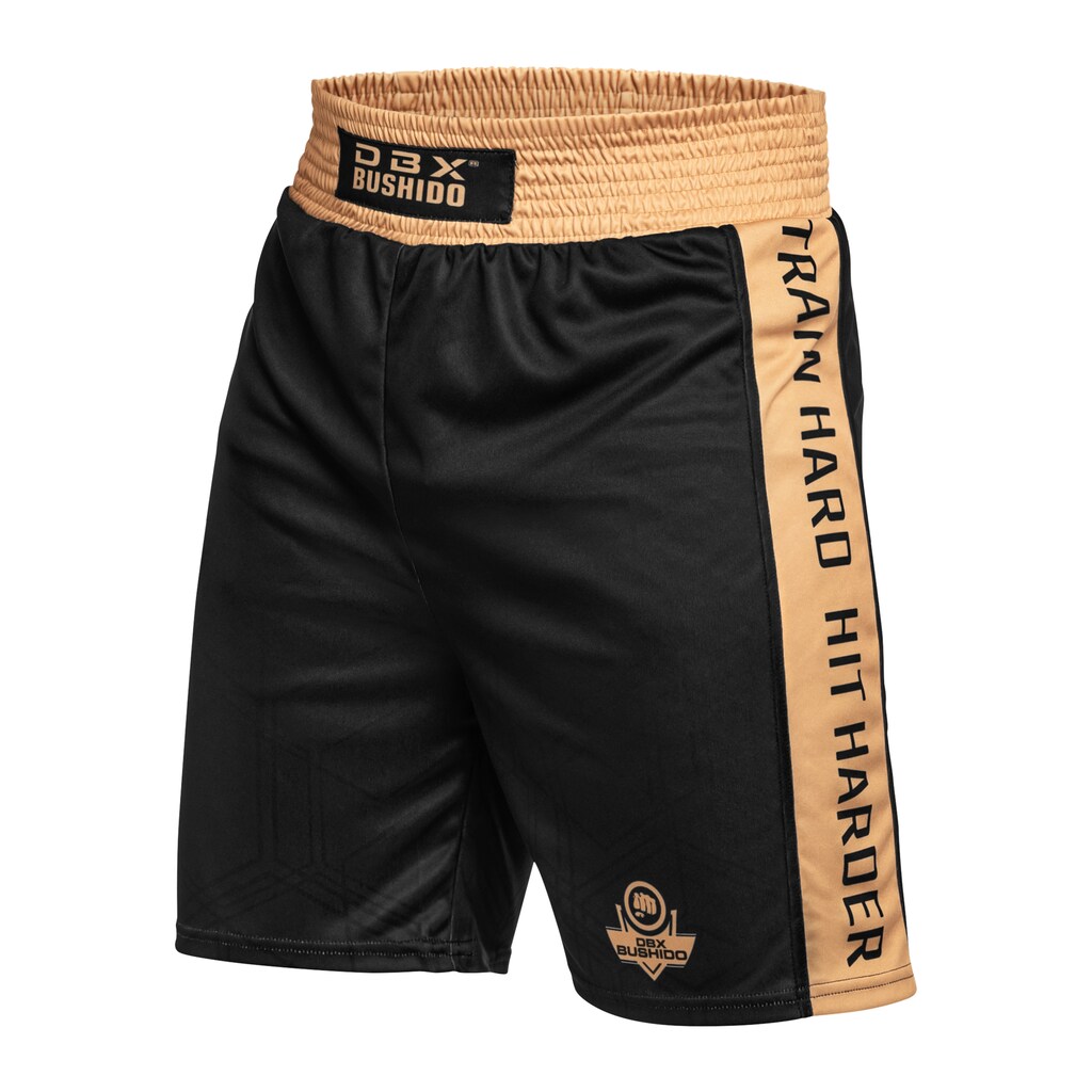 Sportovní boxerské šortky Dbx Bushido Black/Gold M