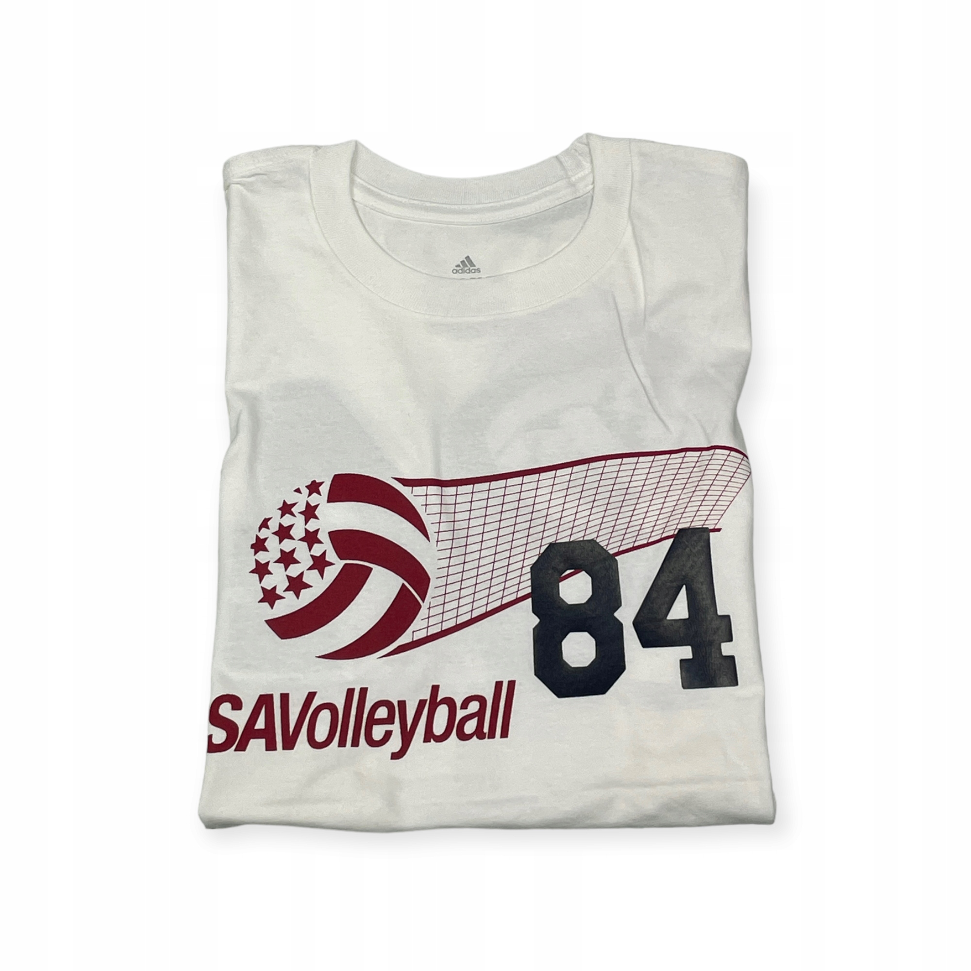 Koszulka męska biała ADIDAS VOLLEYBALL S 84 Rozmiar S