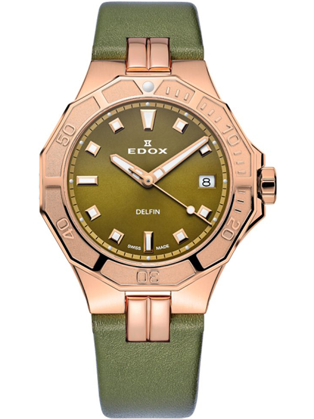 Dámské Hodinky Edox Delfin Diver Date Lady 53020-37RC-VR