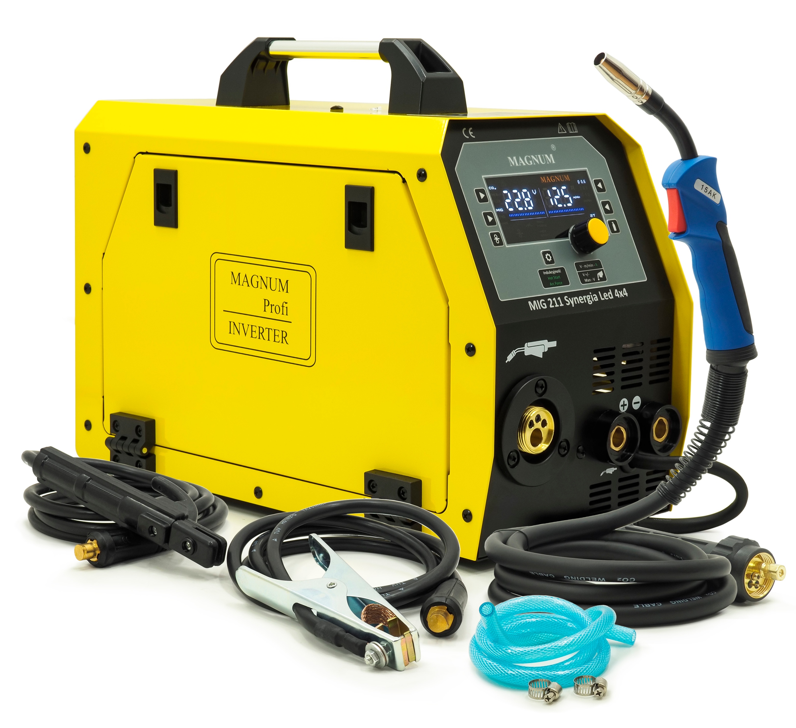 Svařovací stroj Magnum Mig 211 Synergia Led 4x4 Podavač 200A/60% MB-15/3m