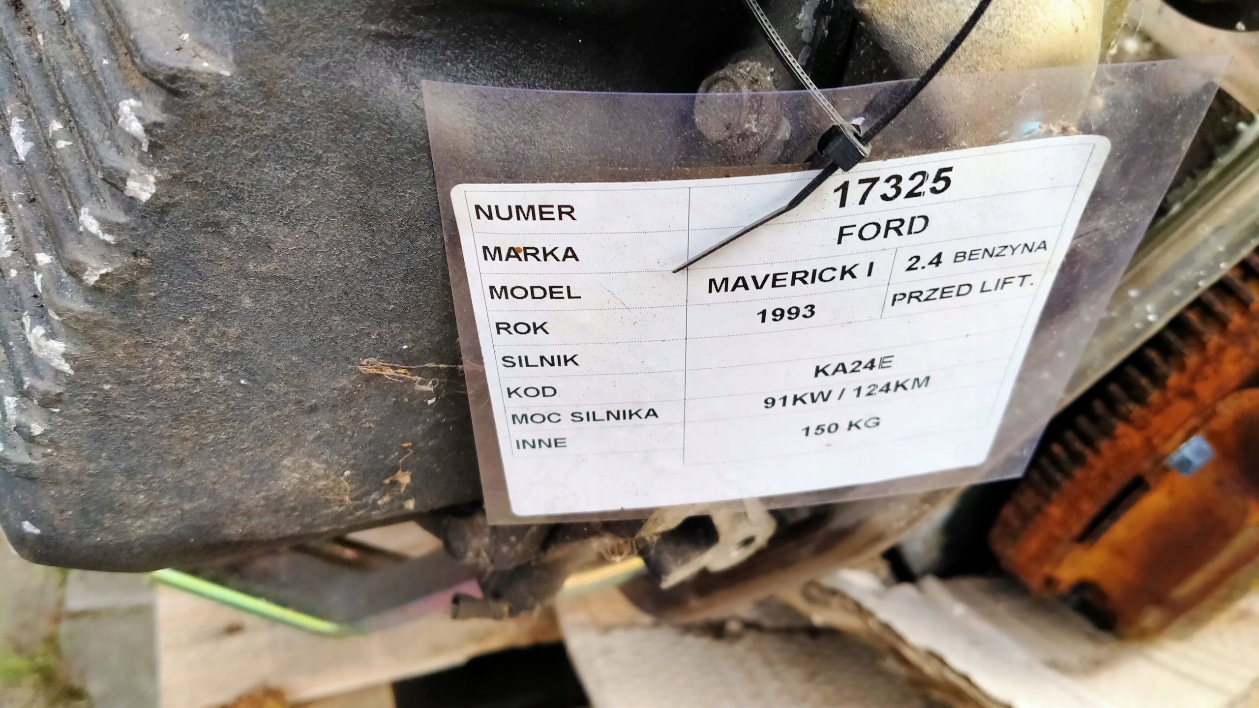 Ford Maverick and 2,4B 91KW 124KM engine complete KA24E