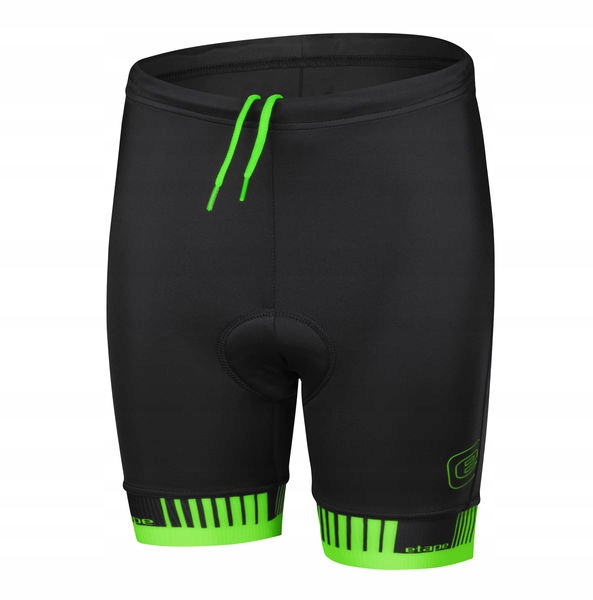 Etape Dětské Kalhoty Junior 2.0 S Vložkou, černá/zelená Velikost 128/134