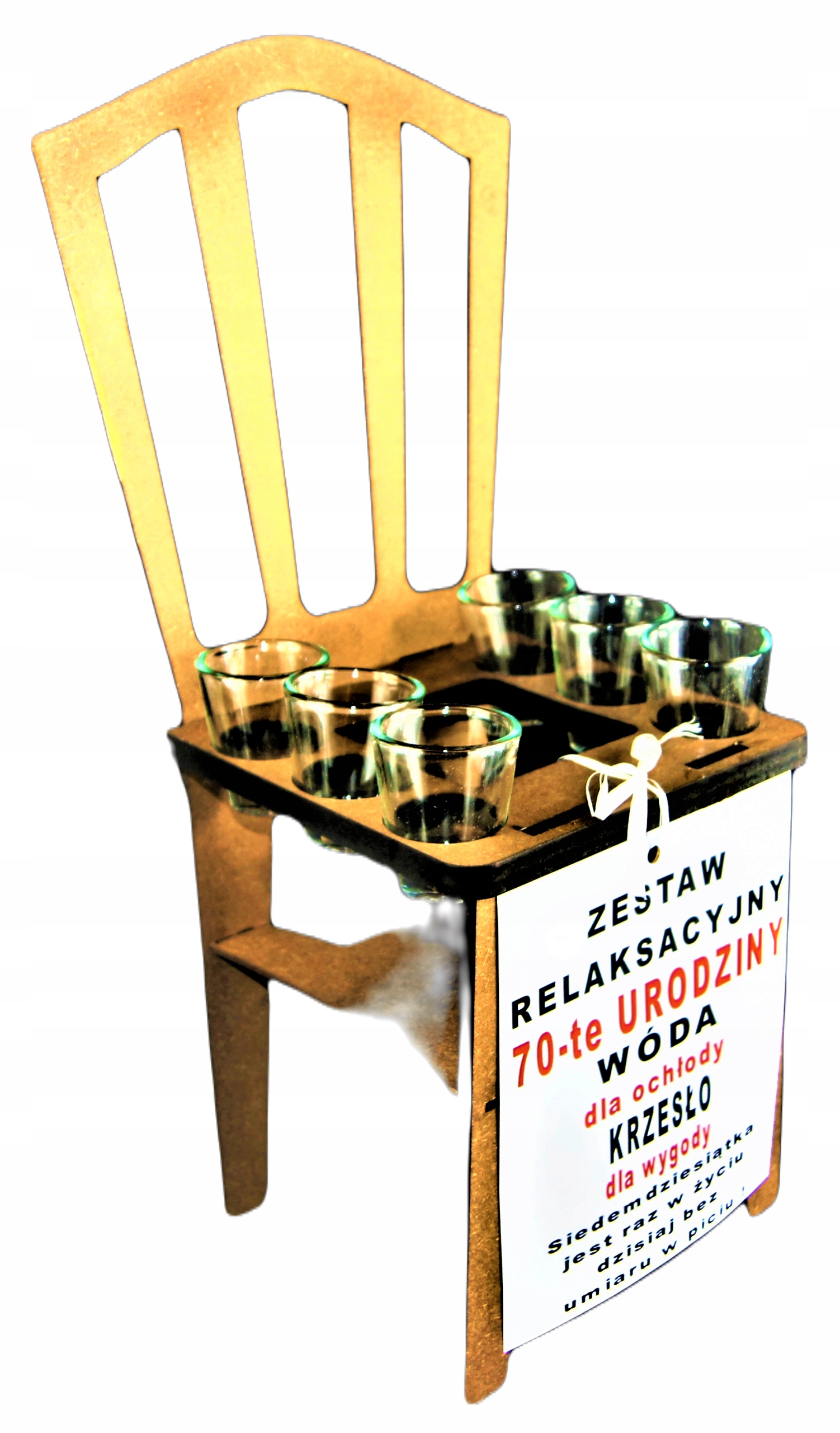 

Śmieszny 70 Urodziny Krzesełko Zestaw