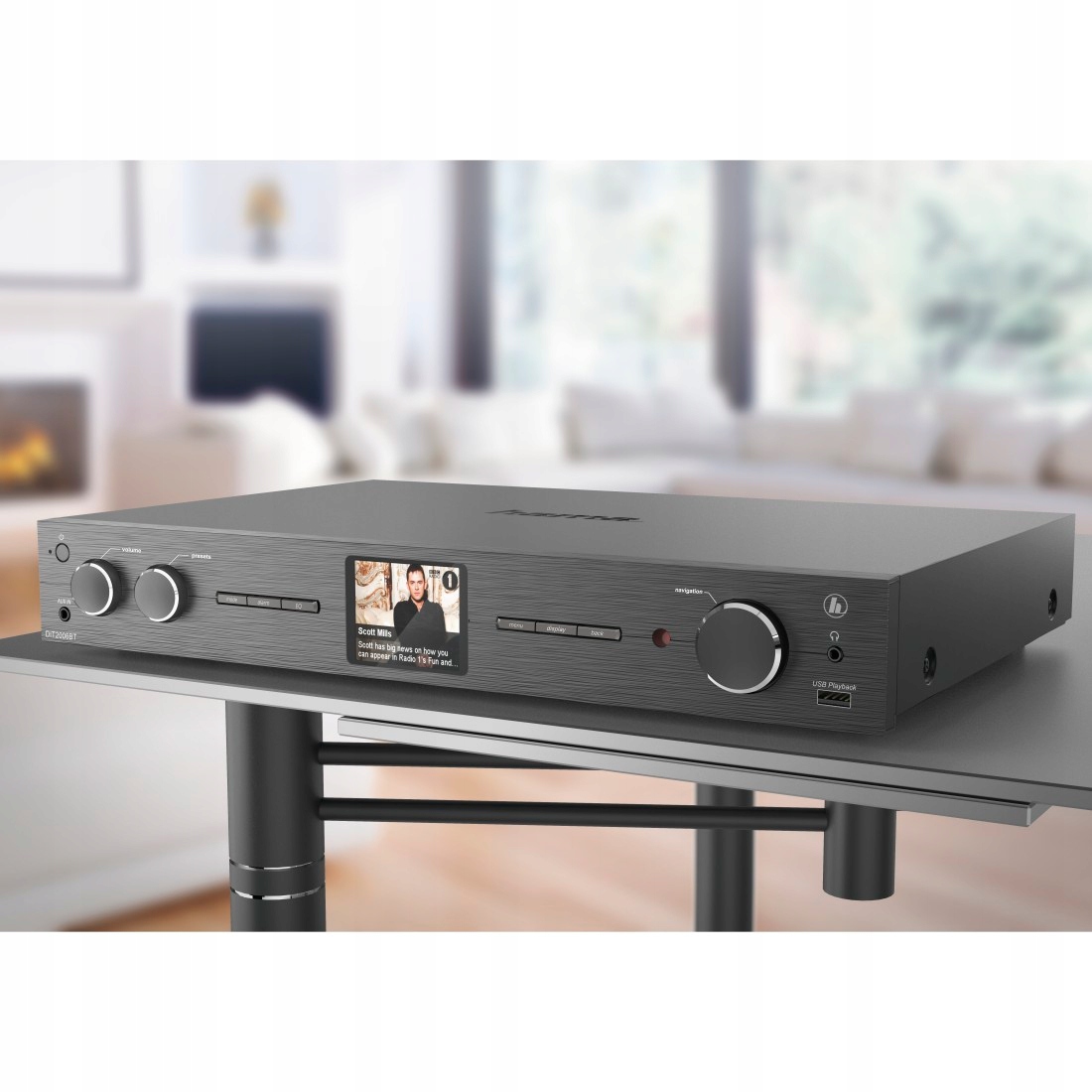 Hama DIT2006BT Hi-Fi-тюнер, DAB + /Інтерн Колір Чорний